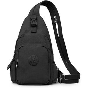 Black Convertible Small Backpack for Women, Anti-theft Daypack with 8 Pockets, W